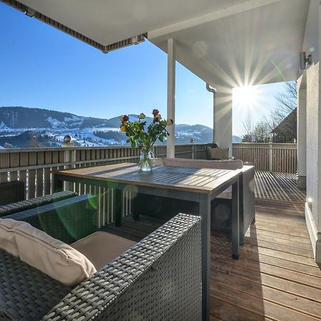 Haus "Bergblick" Ferienwohnung Hochgrat Oberstaufen Mit 2 Schlafzimmer Exterior photo